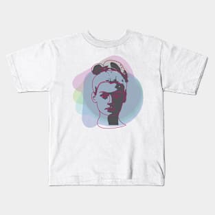 Profile of a woman Kids T-Shirt